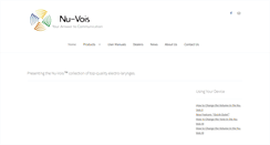 Desktop Screenshot of nu-vois.com