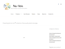 Tablet Screenshot of nu-vois.com